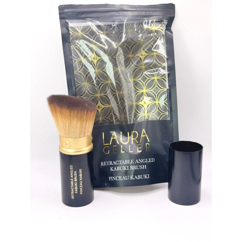 Laura Geller Retractable Angled Kabuki Brush NEW